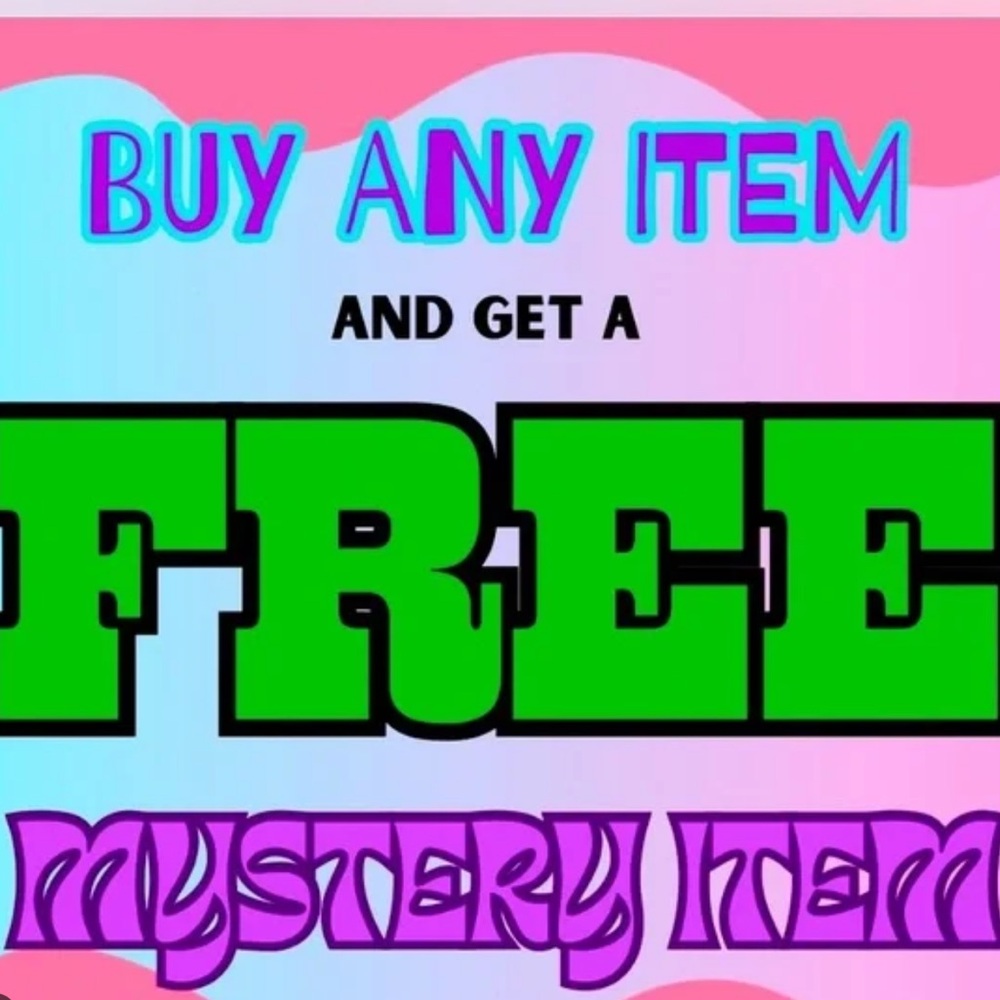 FREE Mystery item with any purchase! Vinyl Y2K stickers included 🫧🫧🫧🫧